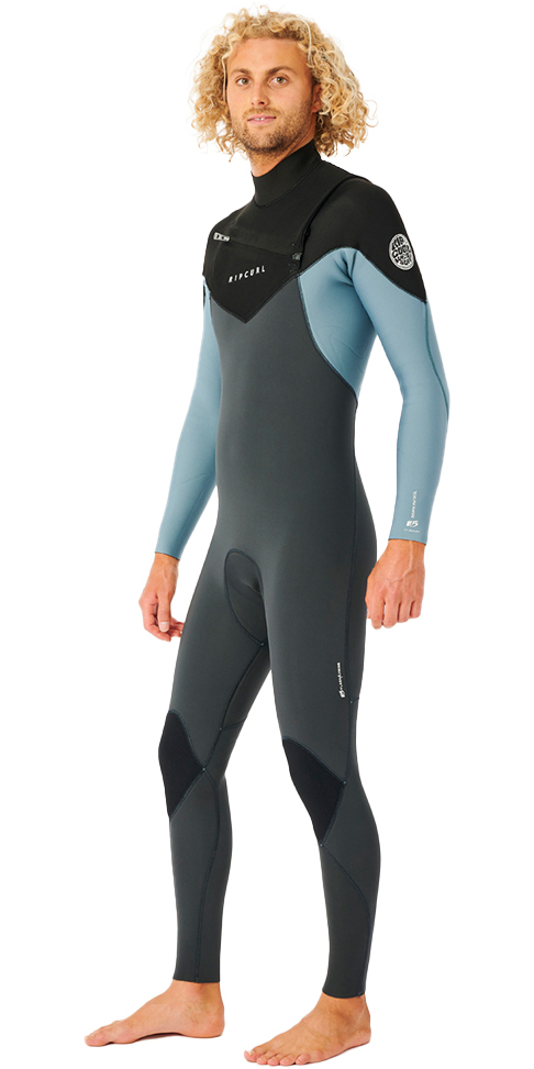 Rip Curl Mens Dawn Patrol Warmth 3/2mm Chest Zip Wetsuit - Mineral ...